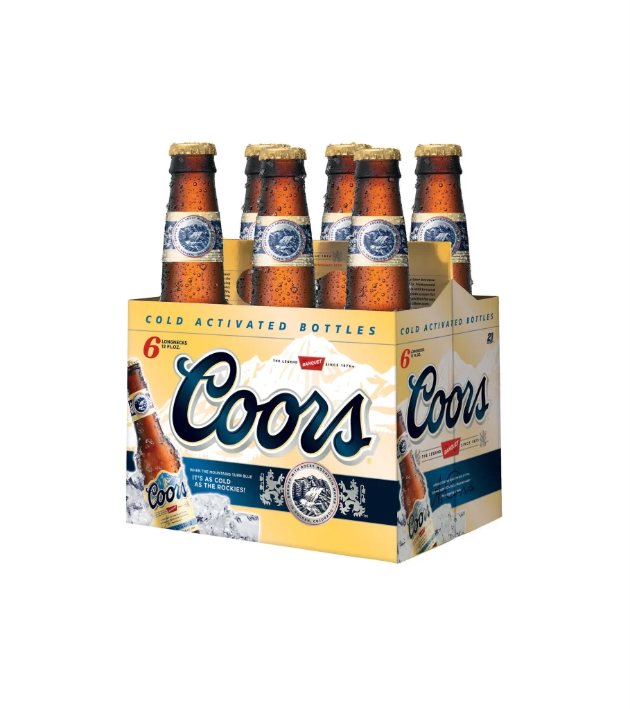 Coors Bottles Packaged Cold Activated
