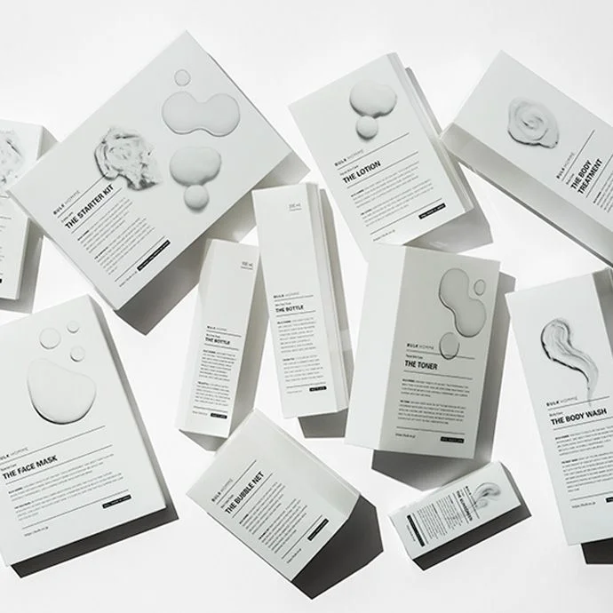 Cosmetics White Minimalist Clean Packaging Design