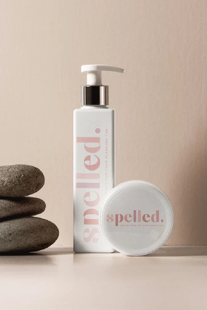 Cosmetics White Pink Clean Minimalist Design