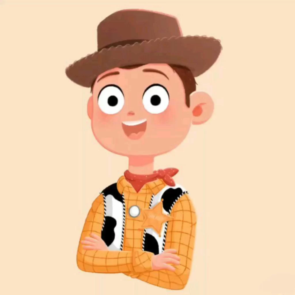 Cowboy Character Cartoon Western Sheriff Smiling Eleonore Pelluau
