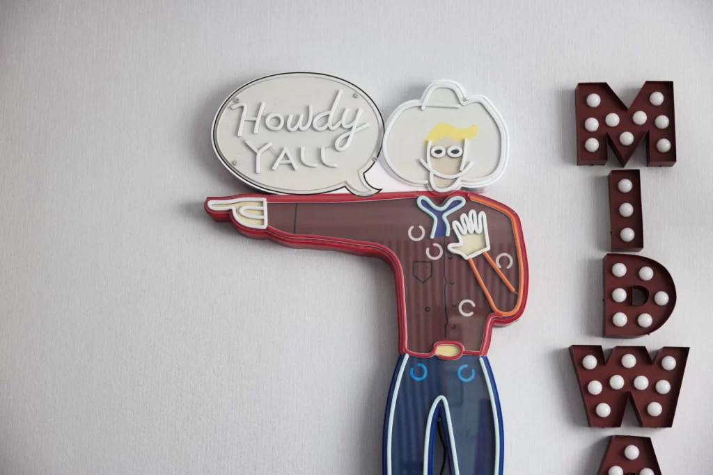 Cowboy Decorative Wall Art Red White Blue