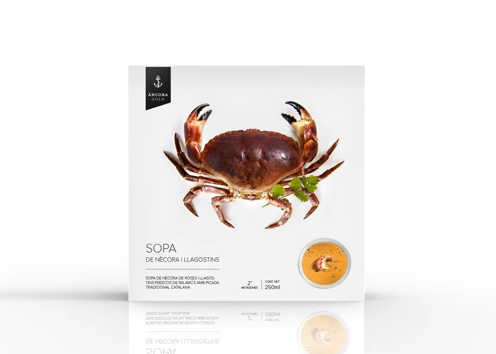 Crab Soup Packaging Modern Clean Minimalist