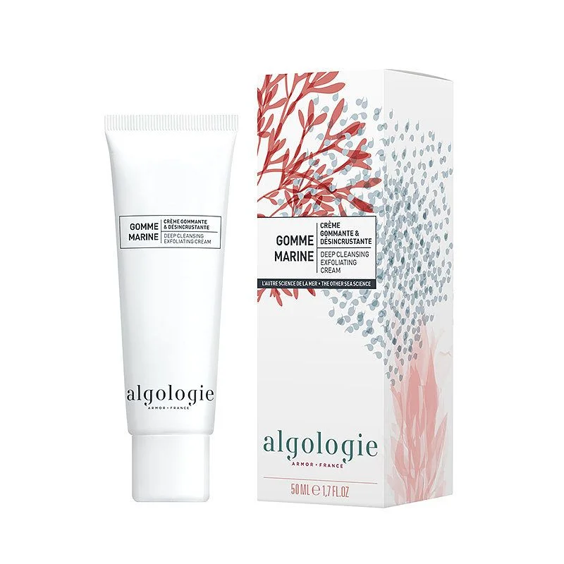 Cream Tube White Red Blue Marine Algae Minimalist Design