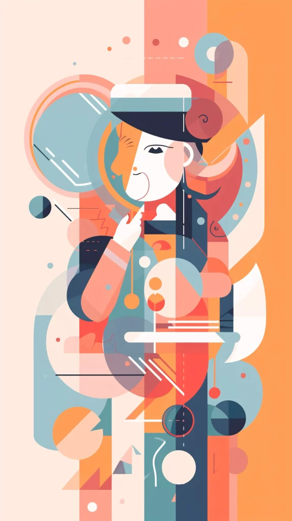 Creative Orange Abstract Vector Illustration Modern
