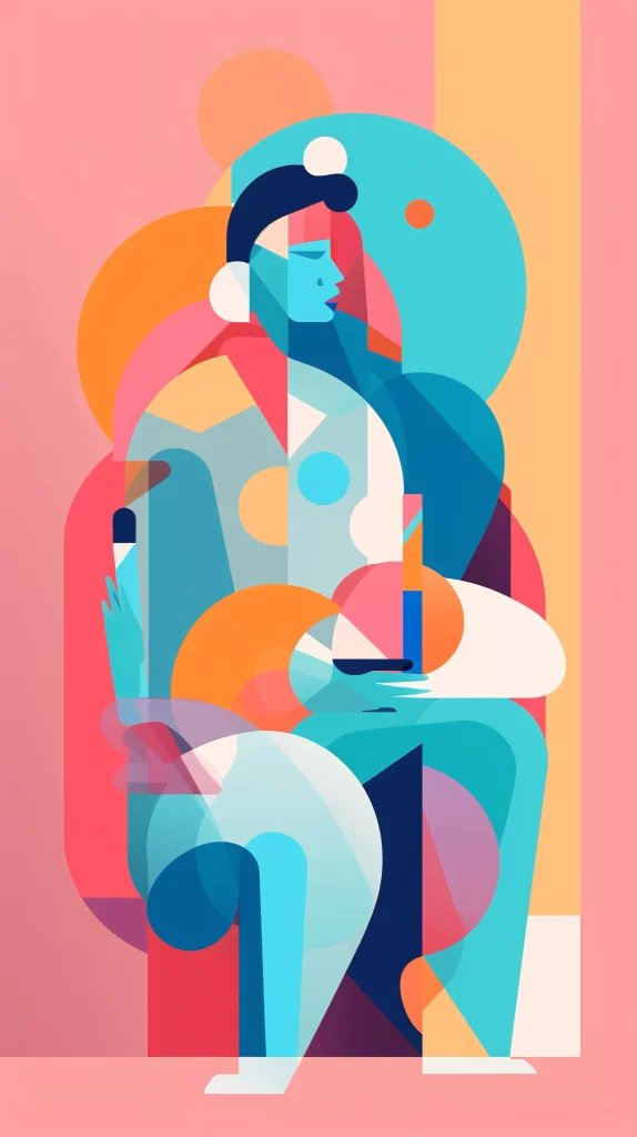Creative Professional Pastel Abstract Digital Artwork Modern