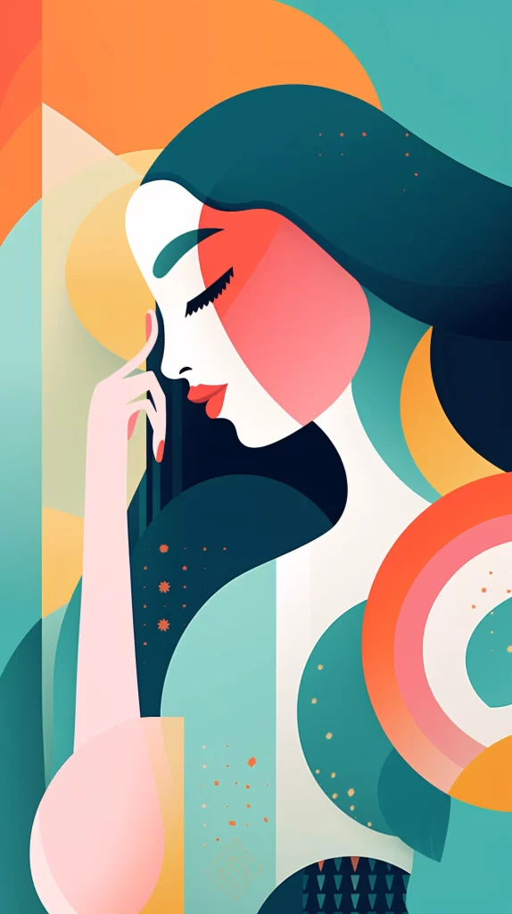 Creative Professional Teal Orange Abstract Vector