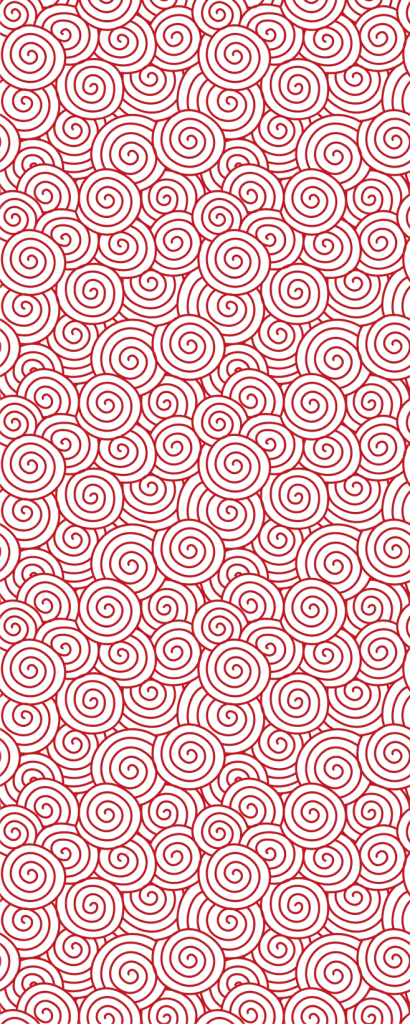 Crimson Swirls on Black Background