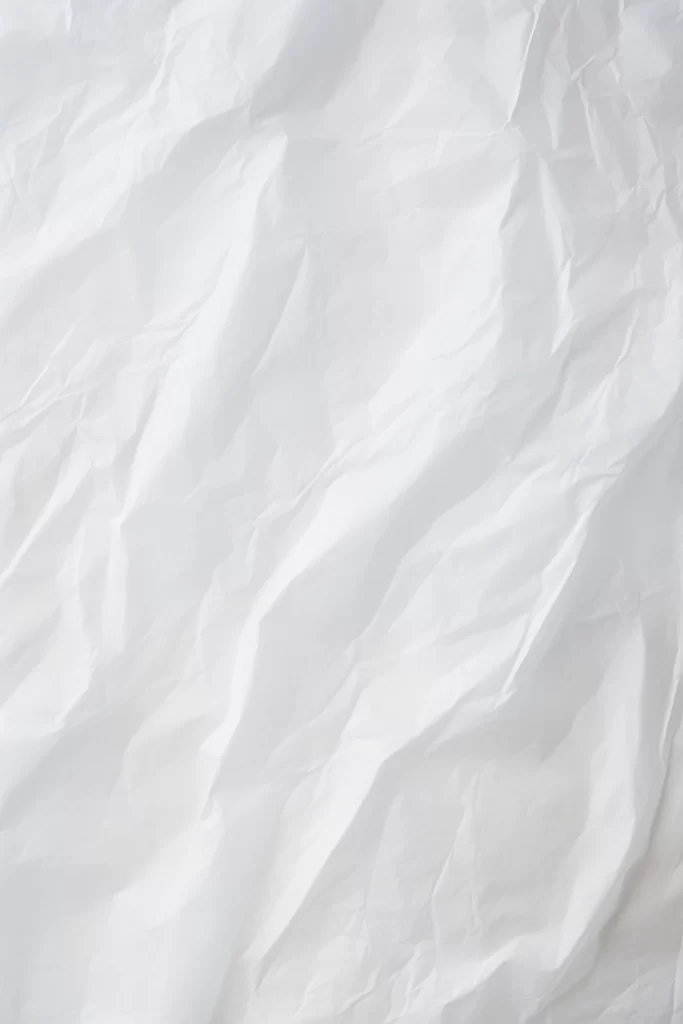 Crumpled Paper Texture White Wrinkled