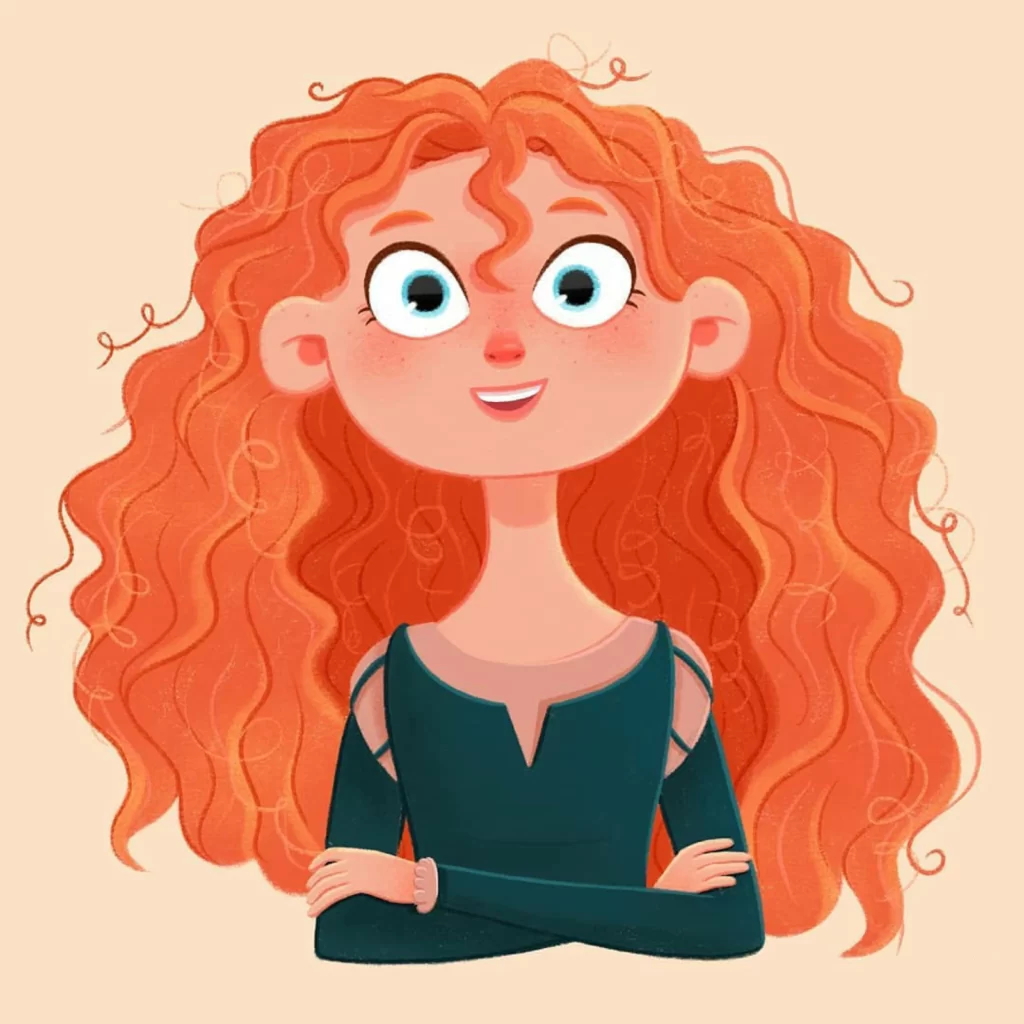 Curly Hair Character Fantasy Medieval Outfit Eleonore Pelluau