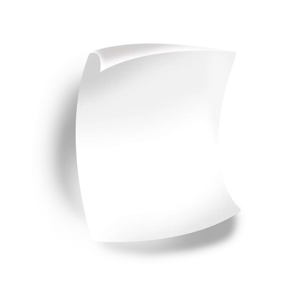 Curved Paper White Shadow Abstract
