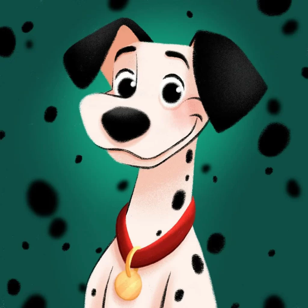 Dalmatian Dog Cartoon Character Eleonore Pelluau