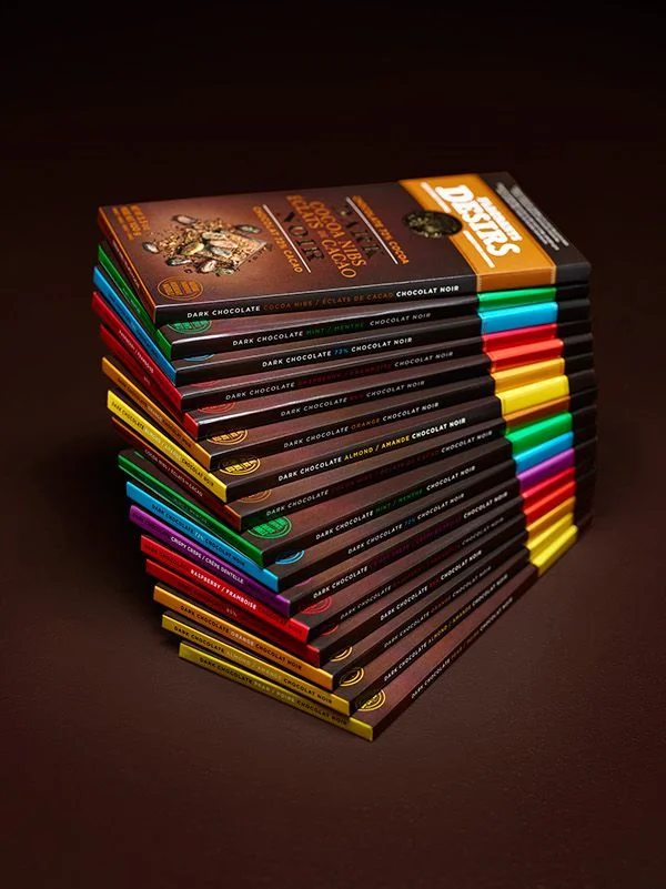Dark Chocolate Variety Pack Cocoa Nibs Colorful Edges