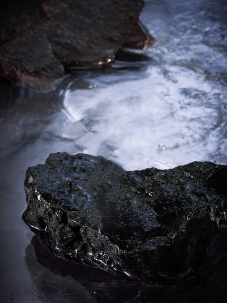 Dark Rocks Water Reflections