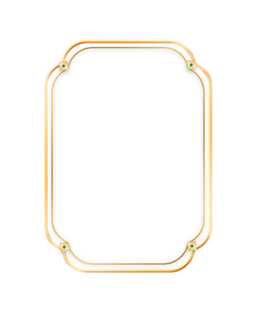 Decorative Frame Gold Ornate Border Design