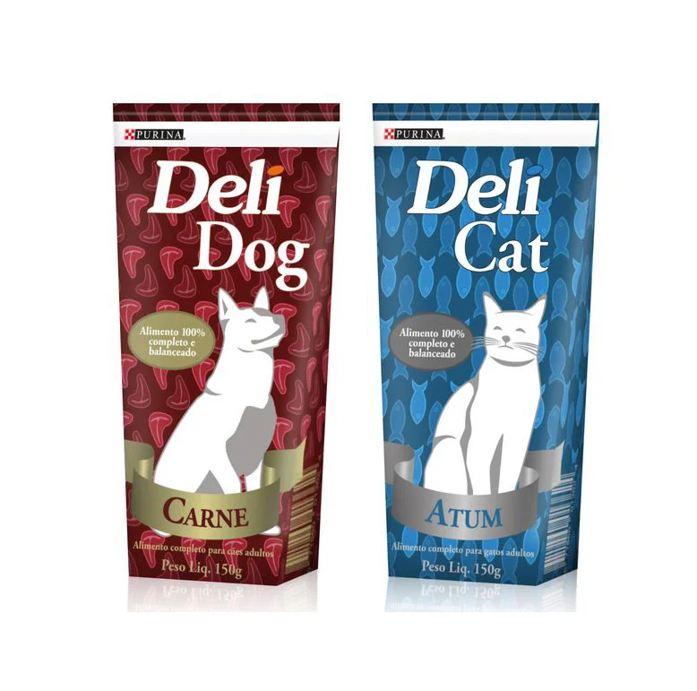 Deli Dog Carne Pet Food Dog Food Red White Gold Caricature