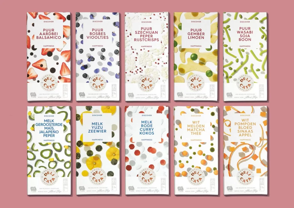 Delicata Chocolate Unique Flavors Vibrant Colors Abstract Patterns