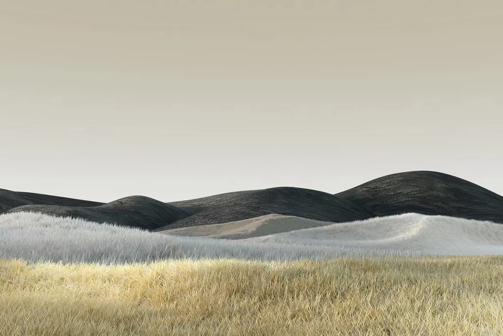 Desert Landscape Hills Grass