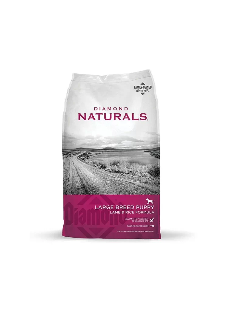 Diamond Naturals Dog Food Lamb Rice Formula Black White Illustration