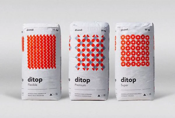 Ditop Cement Flexible Premium Super Red White