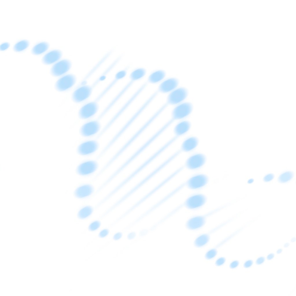 DNA Helix Blue Molecular Structure