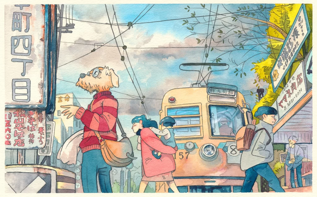Dog City Bus People Signs Mateusz Urbanowicz