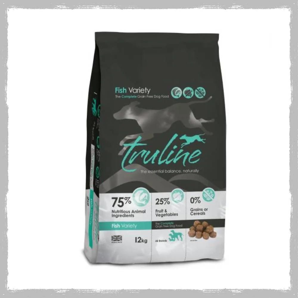 Dog Food Bag Black Teal Minimalist Design