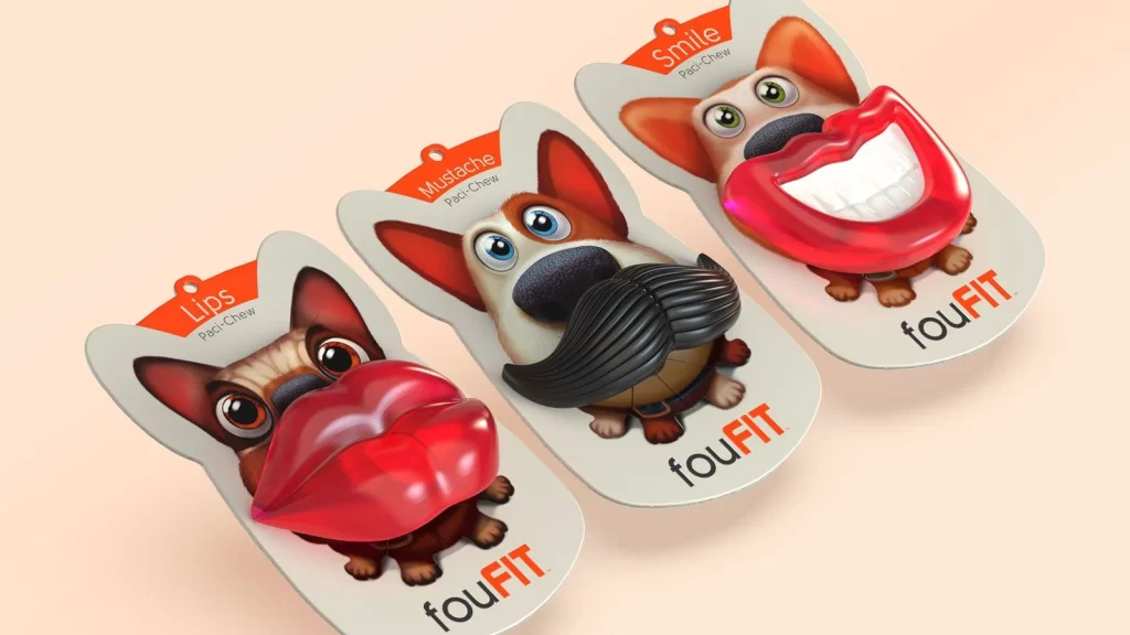 Dog Food Mustache Lips Smile fouFIT