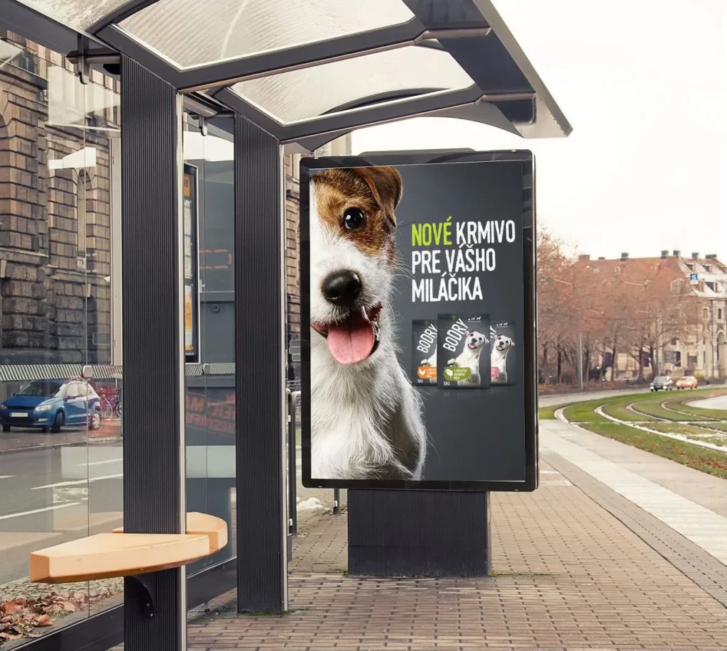 Dog food Packaging Modern Black White