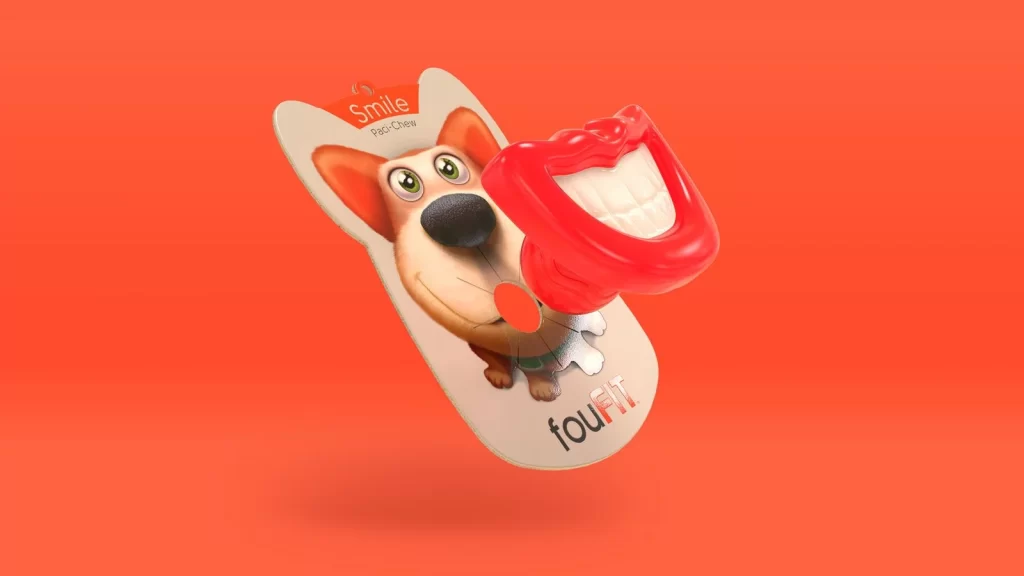 Dog food Smile Red White Cartoon