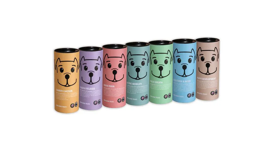 Dog food Variety Pack Colorful Dog faces