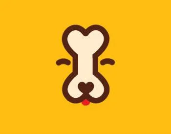 Dog Food Yellow Simple Illustration