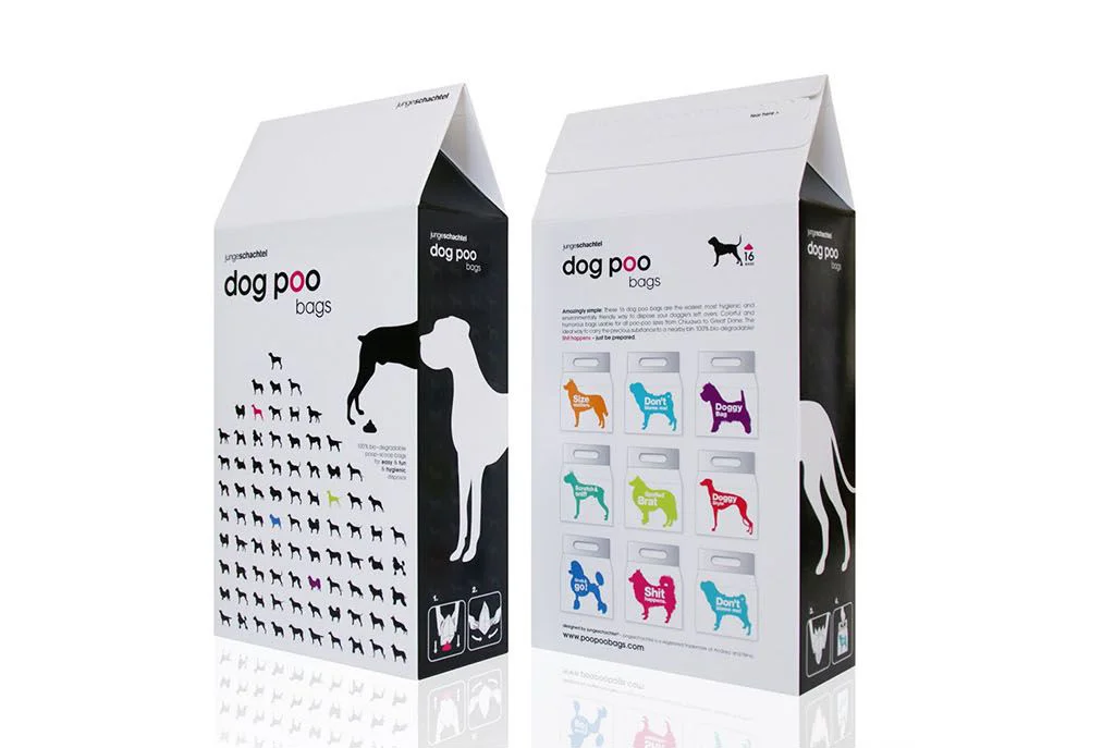 Dog Poo Bags White Black Red Blue Green Yellow
