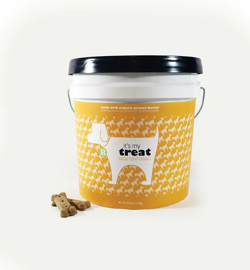 Dog Treats Peanut Butter Yellow Dog Illustration