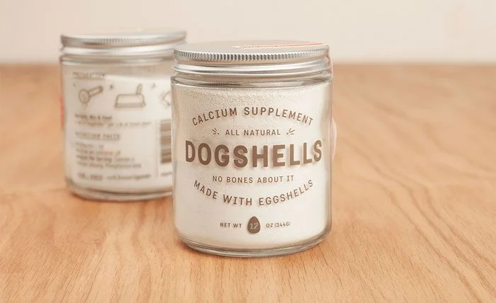 Dogshells Calcium Supplement Eggshells All Natural Minimalist White Brown