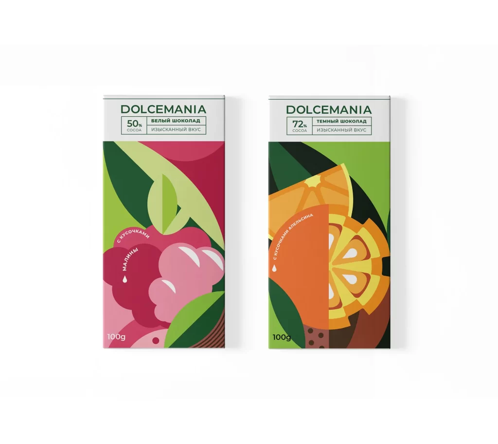 Dolcemania Chocolate Raspberry Orange 50% 72%