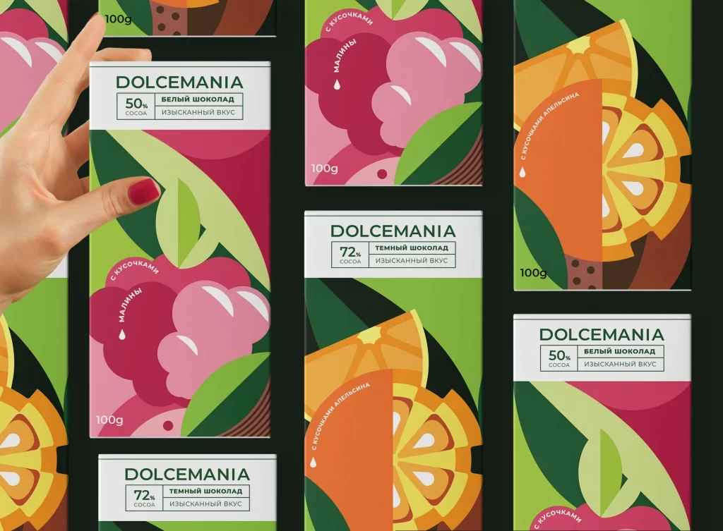 Dolcemania Chocolate Raspberry Orange 50% 72% Cocoa