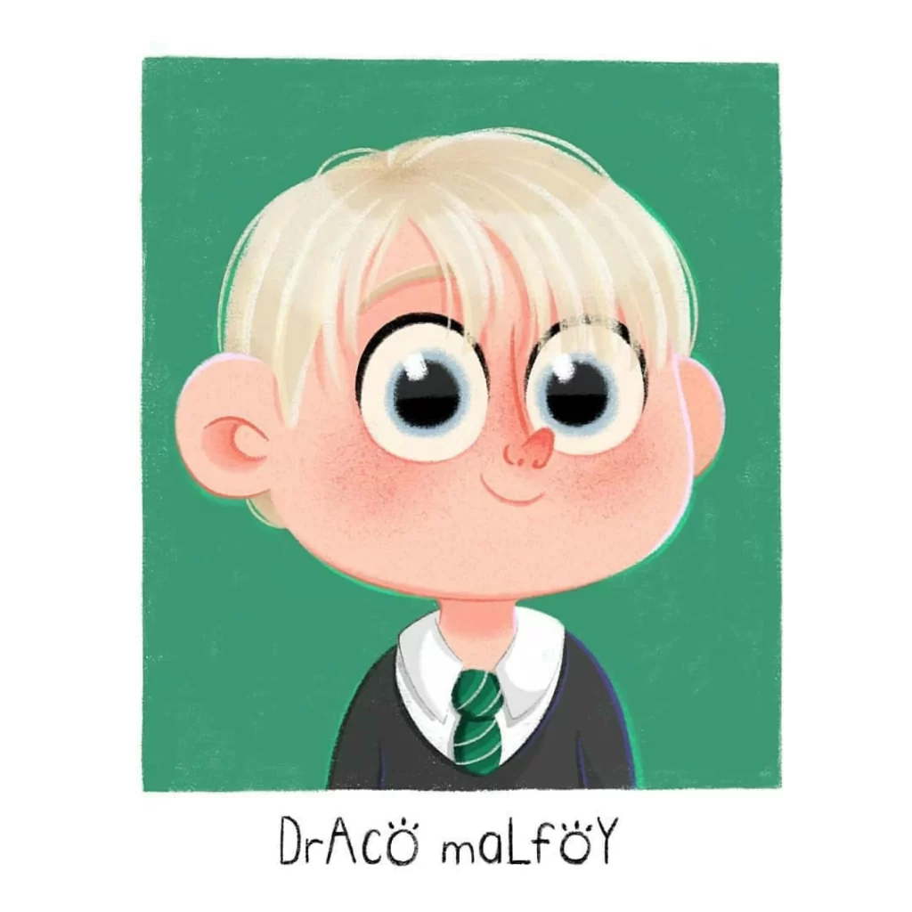 Draco Malfoy Harry Potter Slytherin Wizard Character Eleonore Pelluau