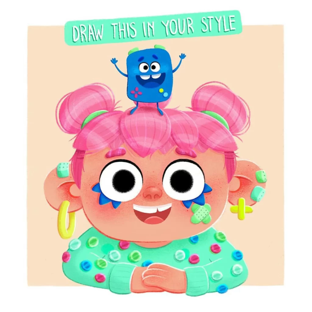 Draw Style Character Illustration Eleonore Pelluau