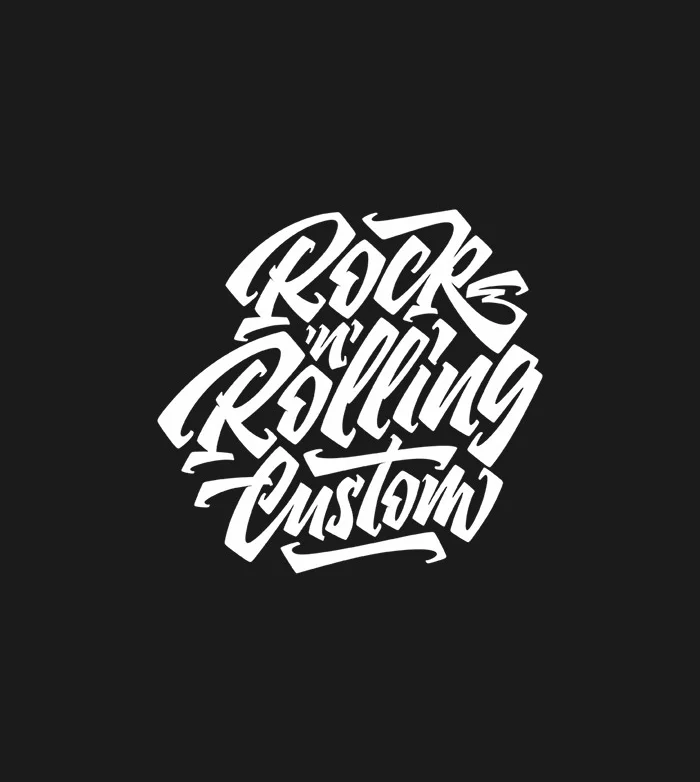 Dynamic Script White Black Contrast Typography Design