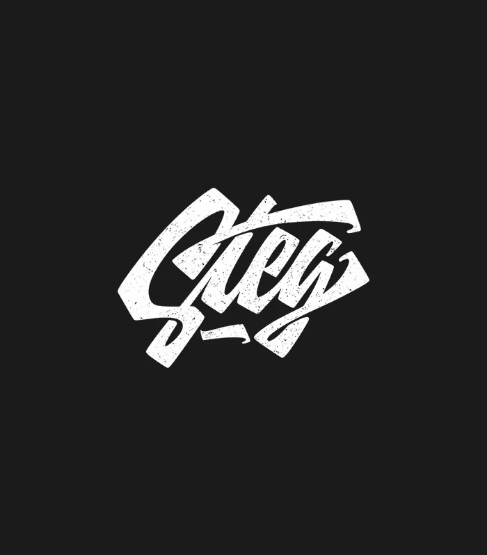 Dynamic Script White Distressed Typography Design