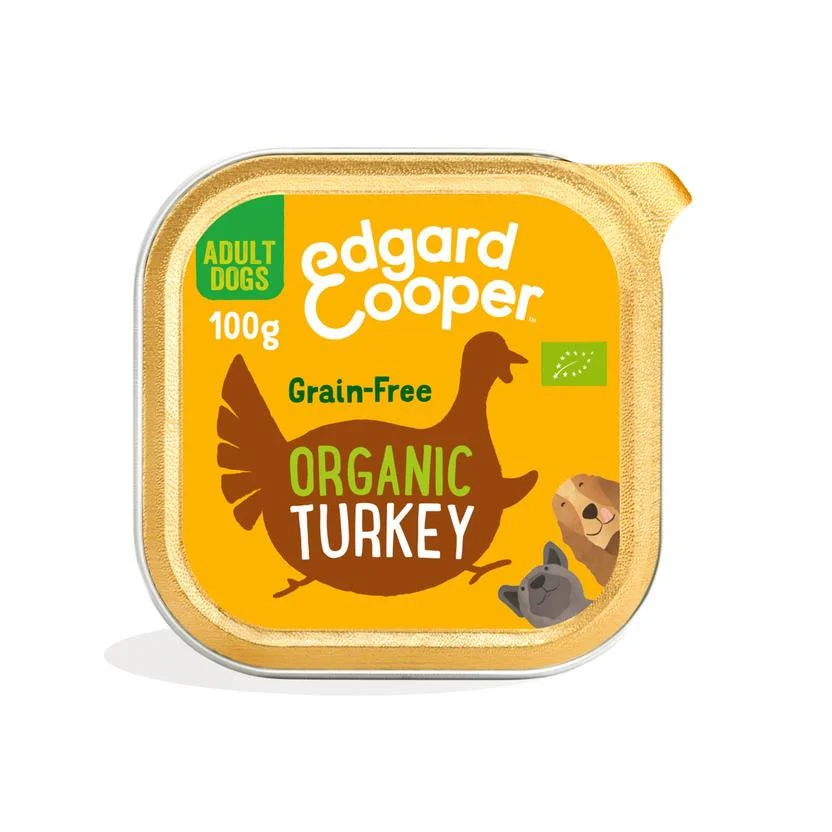 Edgard Cooper Dog Food Turkey Grain-Free Organic Yellow Brown