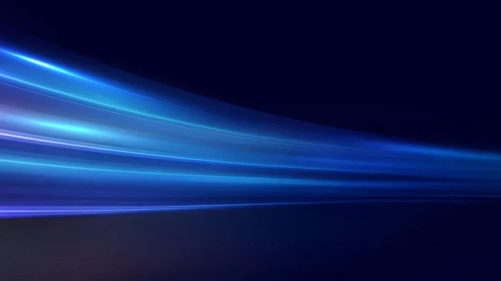 Electric Blue Curved Lines Radiating from Center