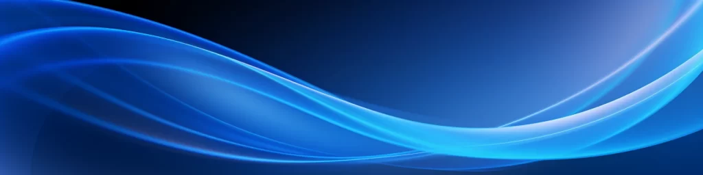 Electric Blue Curved Waves Centered Radiant Glow