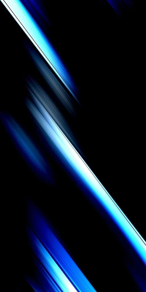 Electric Blue Diagonal Stripes Illuminating Dark Background