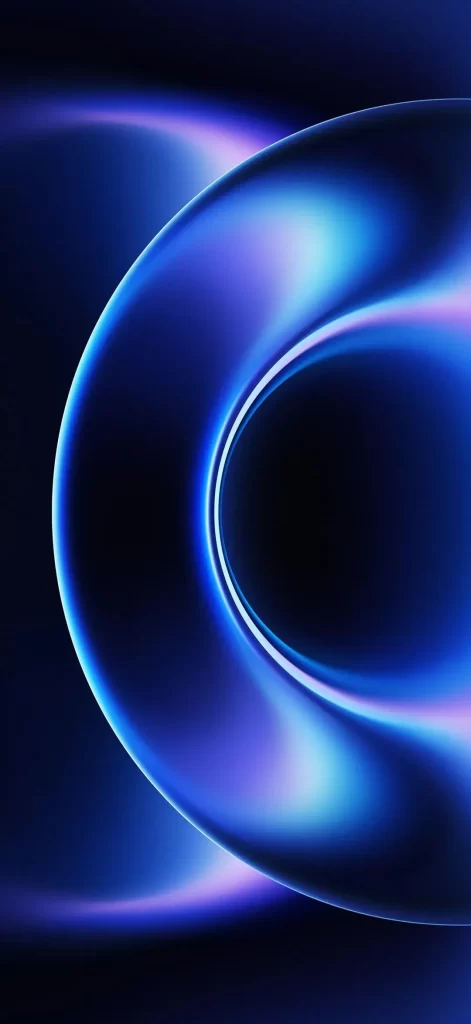 Electric Blue Gradient Spiral Wave
