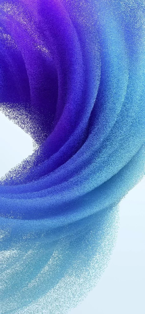 Electric Blue Spiral Particle Wave