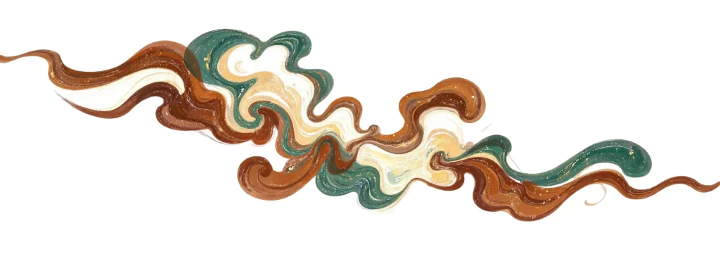 Elegant Earthy Flowing Organic Dunhuang