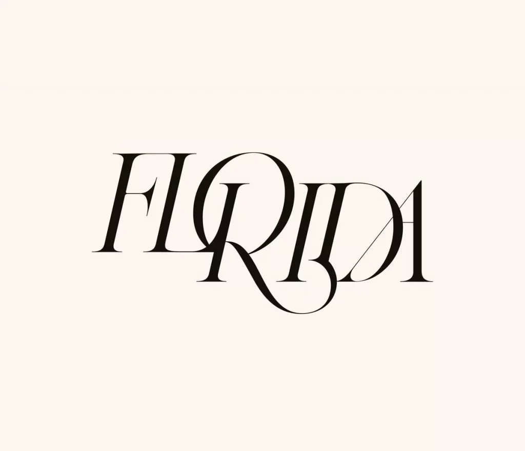 Elegant Script Black Smooth Typography Design