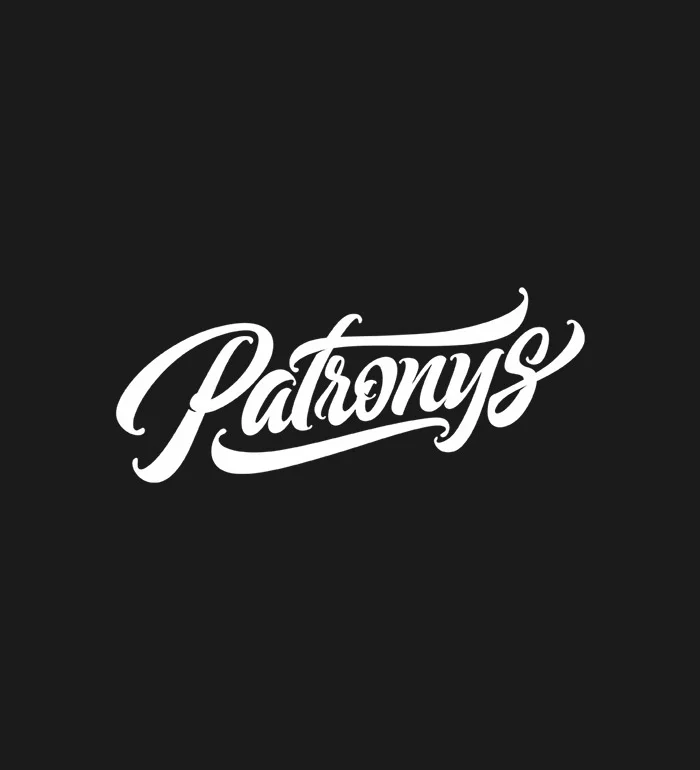 Elegant Script White Black Background Typography Design