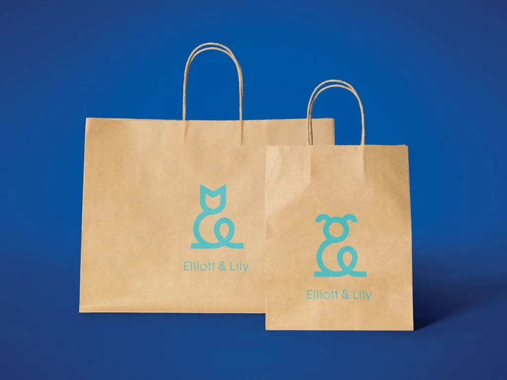 Elliott Lily Cat Food Brown Bag Logo